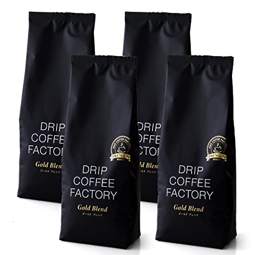 ドリップコーヒーファクトリー ゴールドブレンド コーヒー 粉 中挽き 2kg 500g×4袋